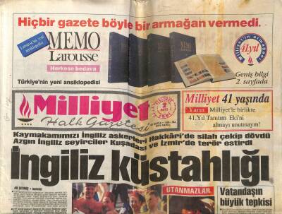 Milliyet Gazetesi 2 Mayıs 1991 - Yasemin Evcimin Kıbrıs Çıkarması GZ61444 - 2