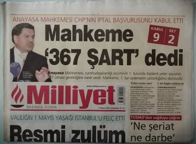 Milliyet Gazetesi 2 Mayıs 2007 -Buzul Görmek Hayal Olacak -GZ37767 - 1