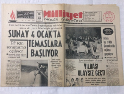 Milliyet Gazetesi 2 Ocak 1971 - DP İçin Soruşturma Açılıyor - GZ15876 - 1