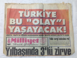 Milliyet Gazetesi 2 Ocak 1994 - 4.Kez Yılın Sporcusu Seçilen NAİM - GZ15778 - 1