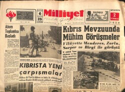 Milliyet Gazetesi 2 Temmuz 1958 - Zeki Müren Tepebaşı Mahallesi Afiş - Beşiktaş Şampiyon - Kıbrıs Mevzusunda Mühim Görüşmeler GZ140070 - 1