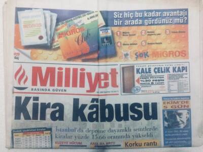Milliyet Gazetesi - 20 Aralık 1999 - Devlet Bahçeliden RestCani(Öcalan)Kurtulamaz GZ46561 - 1