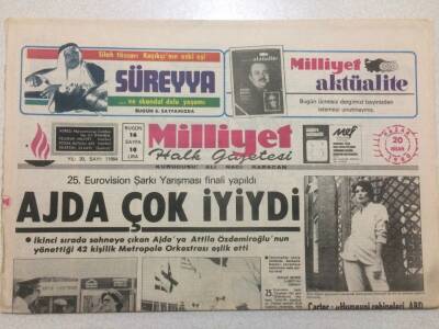 Milliyet Gazetesi 20 Ekim 1980 - Ajda Pekkan Çok İyiydi GZ51655 - 1
