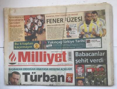Milliyet Gazetesi 20 Eylül 2007 - Esenboğada Köşe Kapmaca GZ7407 - 1