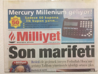 Milliyet Gazetesi 20 Haziran 1999 - Son Marifeti, Seni Gidi Hoca GZ24850 - 1
