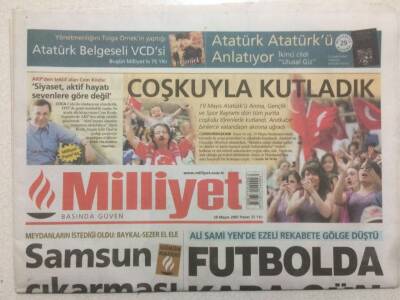 Milliyet Gazetesi 20 Mayıs 2007 - Futbolda Kara Gün,Ali Samiyene Kara Leke GZ51633 - 1