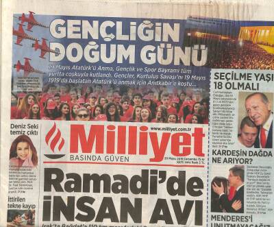 Milliyet Gazetesi 20 Mayıs 2015 - Deniz Seki Temiz Çıktı - Beşiktaşta Çare Mircea Lucescu GZ116567 - 1