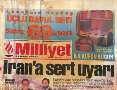 Milliyet Gazetesi 20 Nisan 1996 - Yıldız Tilbede Esrar Şoku GZ114707 - 1