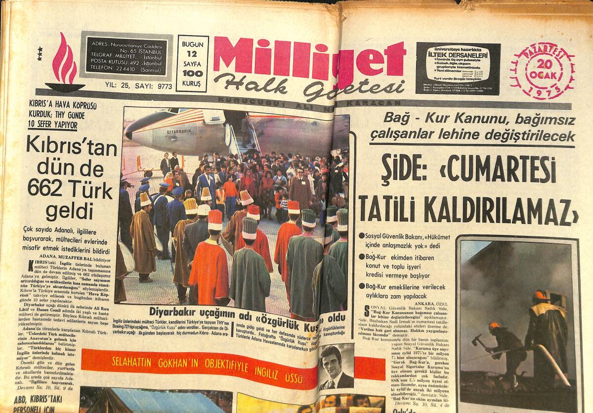 Milliyet Gazetesi 20 Ocak 1975 - İngiliz Kampındaki Sefalet - Kulüpler, Deplasman Giderlerini Karşılamayınca Peru'da Ligler Yarım Kaldı! GZ140313 - 1