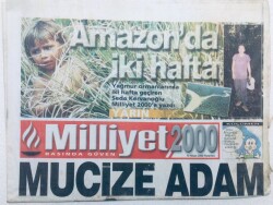 Milliyet Gazetesi 2000 Eki - 10 Nisan 2000 - Mucize Adam GZ46041 - 2