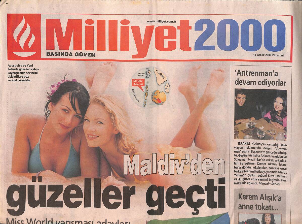 Milliyet Gazetesi 2000 Eki 11 Aralık 2000 - Kerem Alışık'a Anne Tokatı... GZ155919 - 1