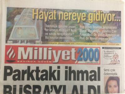 Milliyet Gazetesi 2000 Eki 11 Eylül 2000 - Parktaki İhmal Büşrayı Aldı GZ35863 - 1