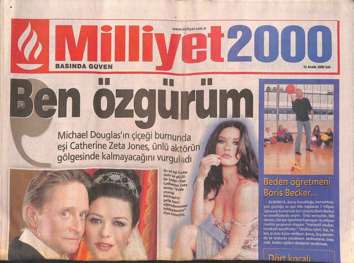 Milliyet Gazetesi 2000 Eki 12 Aralık 2000 - Ozan Kaçmaz'dan Seren'e : Başımızı Dinleyelim GZ155918 - 1