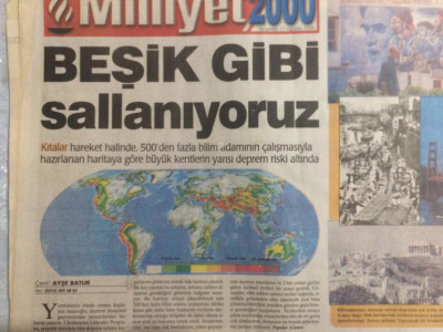 Milliyet Gazetesi 2000 Eki 17 Ağustos 2000 - Deprem Bölgesindeyiz,Beşik Gibi Sallanıyoruz,Suçlu Fay GZ21558 - 1