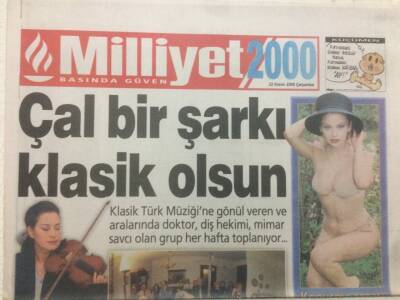 Milliyet Gazetesi 2000 Eki 22 Kasım 2000 - Çal Bir Şarkı Klasik Olsun GZ48565 - 1