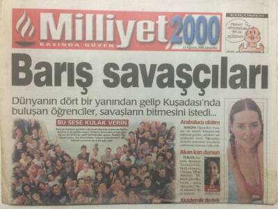Milliyet Gazetesi 2000 Eki 23 Ağustos 2000 - Göl Taştı,Tarih Çıktı GZ34947 - 1