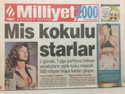 Milliyet Gazetesi 2000 Eki 23 Kasım 2000 - Mis Kokulu Starlar GZ48563 - 1