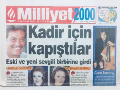 Milliyet Gazetesi 2000 Eki 25 Kasım 2000 - Kadir İnanır İçin Kapıştılar GZ42852 - 1