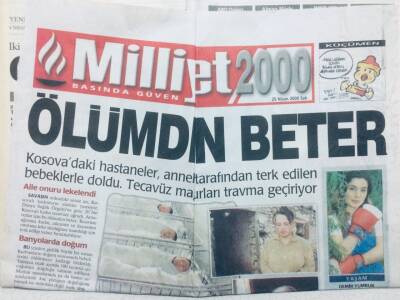 Milliyet Gazetesi 2000 Eki 25 Nisan 2000 - Ölümden Beter,Tecavüz Mağdurları Travma Geçiriyor GZ42588 - 1