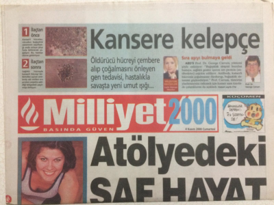 Milliyet Gazetesi 2000 Eki 4 Kasım 2000 - Genç Sanatçılar İdealleri Uğruna Para Kaygısını Bir Kenara Bıraktı GZ24618 - 1
