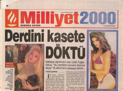 Milliyet Gazetesi 2000 Eki 6 Aralık 2000 - Brad Pitt Ve Jennifer Aniston , Geliri Hayır Kurumlarına Verilecek Albüm Hazırlığında... GZ90806 - 1