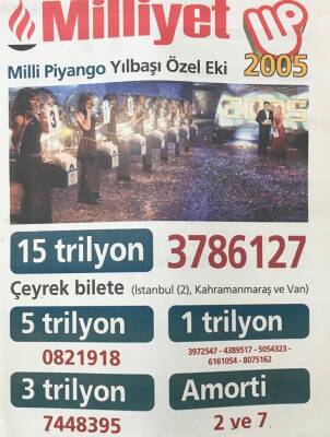 Milliyet Gazetesi 2005 Milli Piyango Yılbaşı Özel Eki GZ36693 - 1