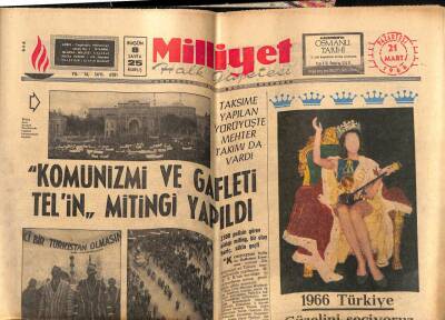 Milliyet Gazetesi 21 Mart 1966 - Komünizmi Ve Gafleti Telin Mitingi Yapılıyor GZ59713 - 1