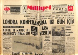 Milliyet Gazetesi 21 Ocak 1964 - İngilizler Kıbrıs Konusunda Türklerin Görüşünü Benimsemedi GZ58832 - 1