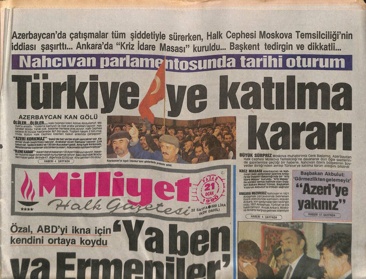 Milliyet Gazetesi 21 Ocak 1990 - Türkiye'ye Katılma Kararı - Panda'yla Sohbet GZ149520 - 1