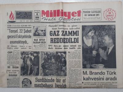 Milliyet Gazetesi - 21 Şubat 1967 - Gaz Zammı Reddedildi GZ112148 - 1