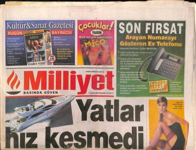 Milliyet Gazetesi 21 Şubat 2002 - Podyumun En Gözde Mankeni Çağla Şıkel , Kariyerine Sunuculuğu da Ekledi GZ93460 - 1