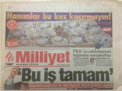Milliyet Gazetesi 22 Ağustos 1995 - İstanbul Kongresini Alan Baykal Avantaj Sağladı GZ51517 - 1
