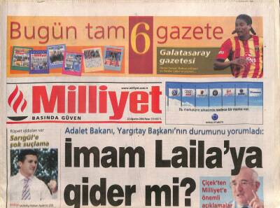 Milliyet Gazetesi 22 Ağustos 2004 - MİT , Çakıcının Hapse Girmesini İstemedi GZ109337 - 1