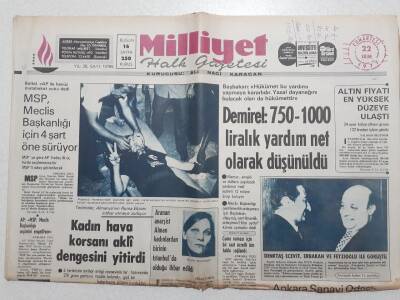 Milliyet Gazetesi - 22 Ekim 1977 - Mspnin Meclis Başkanlığı Şartları GZ112221 - 1