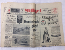 Milliyet Gazetesi 22 Eylül 1967 - Demirele Halk Gösteri Yaptı - GZ15899 - 2