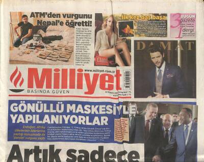 Milliyet Gazetesi 22 Kasım 2014 - Diazın Filmi Çalıntı Mı ? - Devlerin Gözü Muslerada GZ124702 - 1