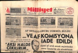 Milliyet Gazetesi 22 Mayıs 1969 - Ve Af Komisyona İade Edildi GZ103571 - 1