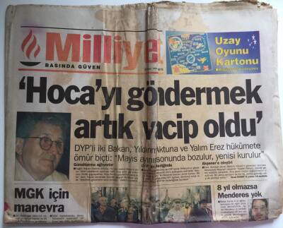Milliyet Gazetesi 22 Nisan 1997 - Erbakan Hocayı Göndermek Vacip Oldu ... GZ39009 - 1