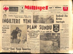 Milliyet Gazetesi 22 Ocak 1964 - İstanbulun İmarı İçin 1200 Proje Var..Türkeş İle Dinçer Yeni Parti İçin Konuştular GZ58831 - 1