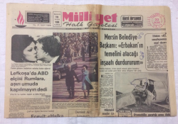 Milliyet Gazetesi 22 Ocak 1977 - Mersin Belediye Başkanı Erbakanın Temelini Atacağı İnşaatı Durdururum - GZ15623 - 1