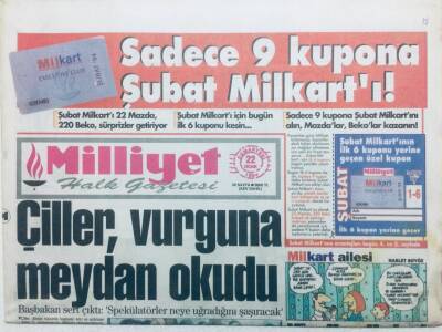 Milliyet Gazetesi 22 Ocak 1994 - Çiller Vurguna Meydan Okudu GZ41548 - 1