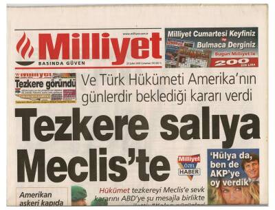 Milliyet Gazetesi - 22 Şubat 2003 - Necmettin Erbakanın Anayasa Mahkemesinin Kararıyla 22 Şubat 1998de Aldığı Beş Yıllık Yasağı Bugün Kalkıyor GZ48007 - 1