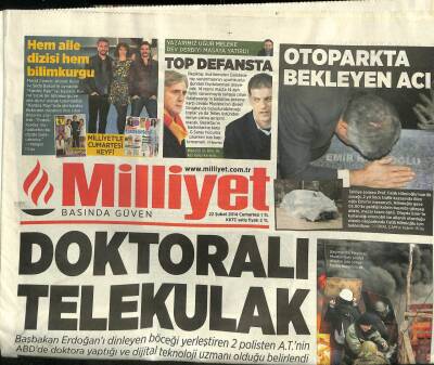 Milliyet Gazetesi 22 Şubat 2014 - Doktoralı Telekulak GZ101235 - 1