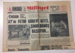 Milliyet Gazetesi 22 Temmuz 1969 - Astronotlar Aydan Havalandılar- GZ15573 - 2