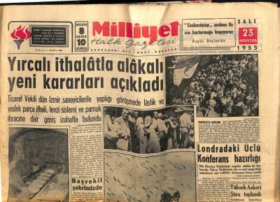 Milliyet Gazetesi 23 Ağustos 1955 - Nüvit Yetkin Ve Sırrı Atalay Hakkında Takibata Geçildi GZ59641 - 1