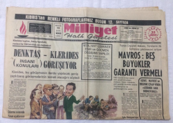 Milliyet Gazetesi 23 Ağustos 1974 - Denktaş-Klerides Görüşüyor - GZ17095 - 2