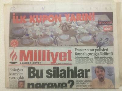 Milliyet Gazetesi 23 Ağustos 1995 - Fenerbahçe Ter Attı 4 - 0 GZ51518 - 1