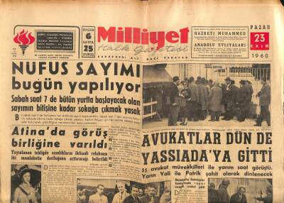 Milliyet Gazetesi - 23 Ekim 1960 - Avukatlar Dün de Yassıadaya Gitti GZ110878 - 1