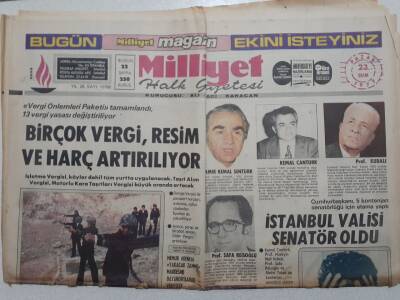 Milliyet Gazetesi - 23 Ekim 1977 - Bir Çok Vergi Resim Ve Harç Arttırılıyor GZ112277 - 1