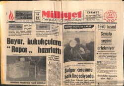 Milliyet Gazetesi 23 Kasım 1969 - Bayar Hukukçulara Rapor Hazırlattı GZ103570 - 2